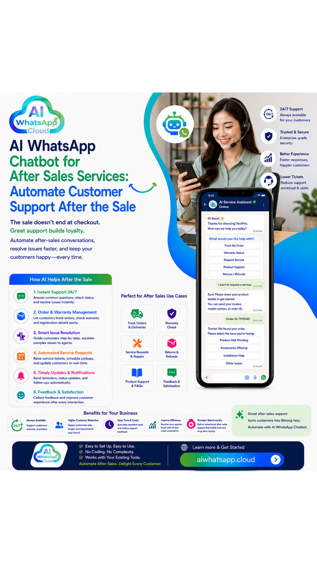 AI WhatsApp Chatbot for After Sales Services: Automate Customer Support After the Sale