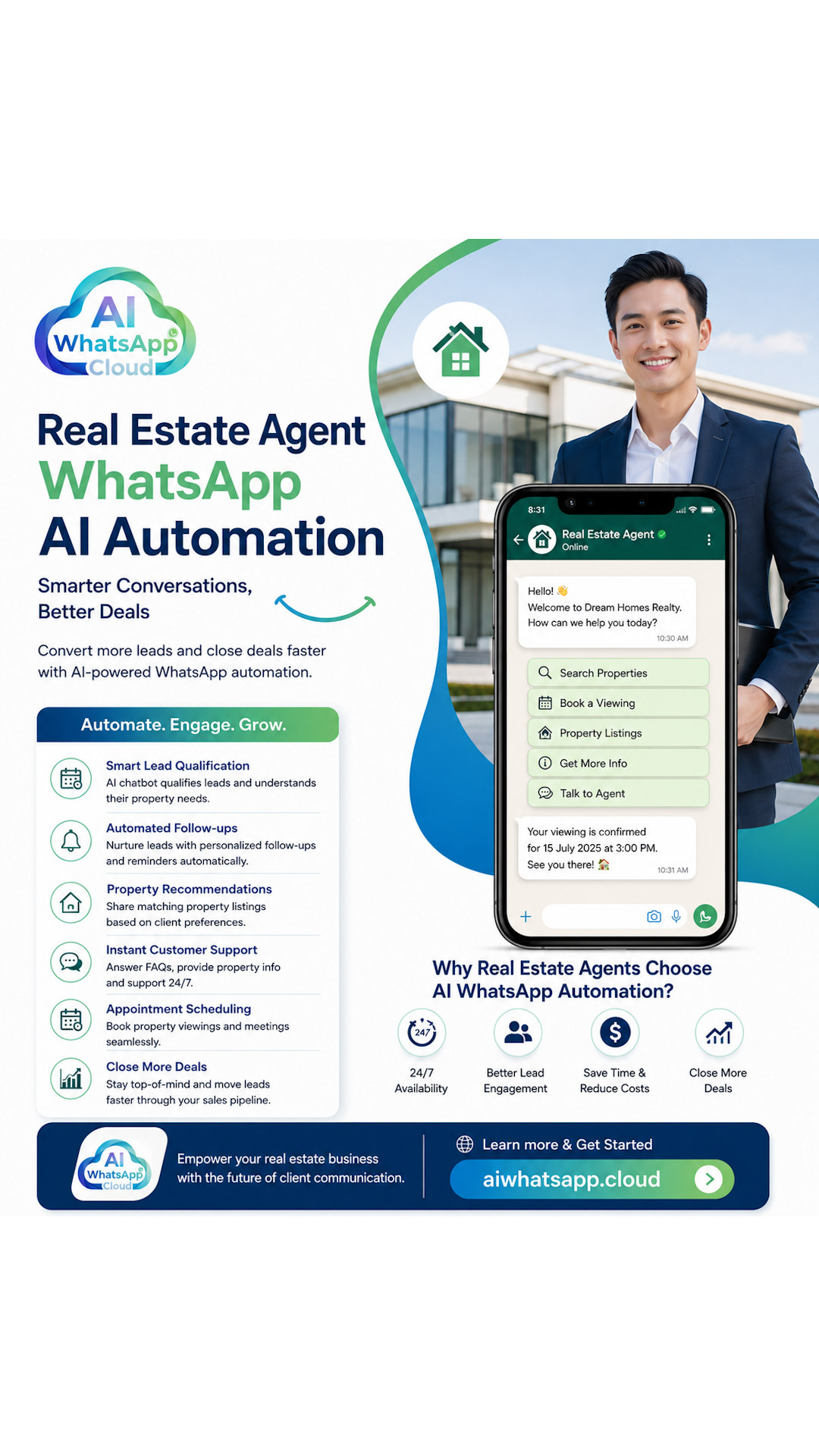 AI WhatsApp for Real Estate: Automate Property Enquiries and Qualify Leads Faster