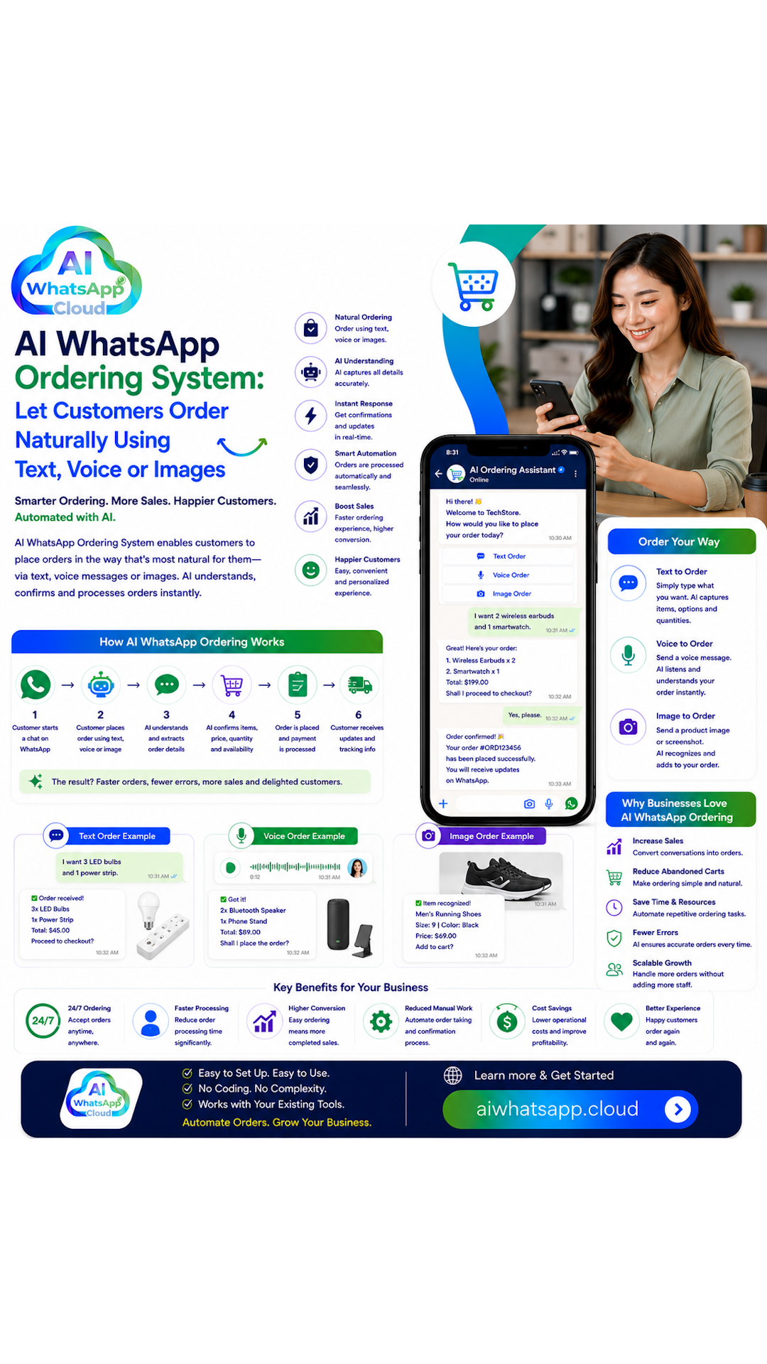 AI WhatsApp Ordering System: Let Customers Order Naturally Using Text, Voice or Images